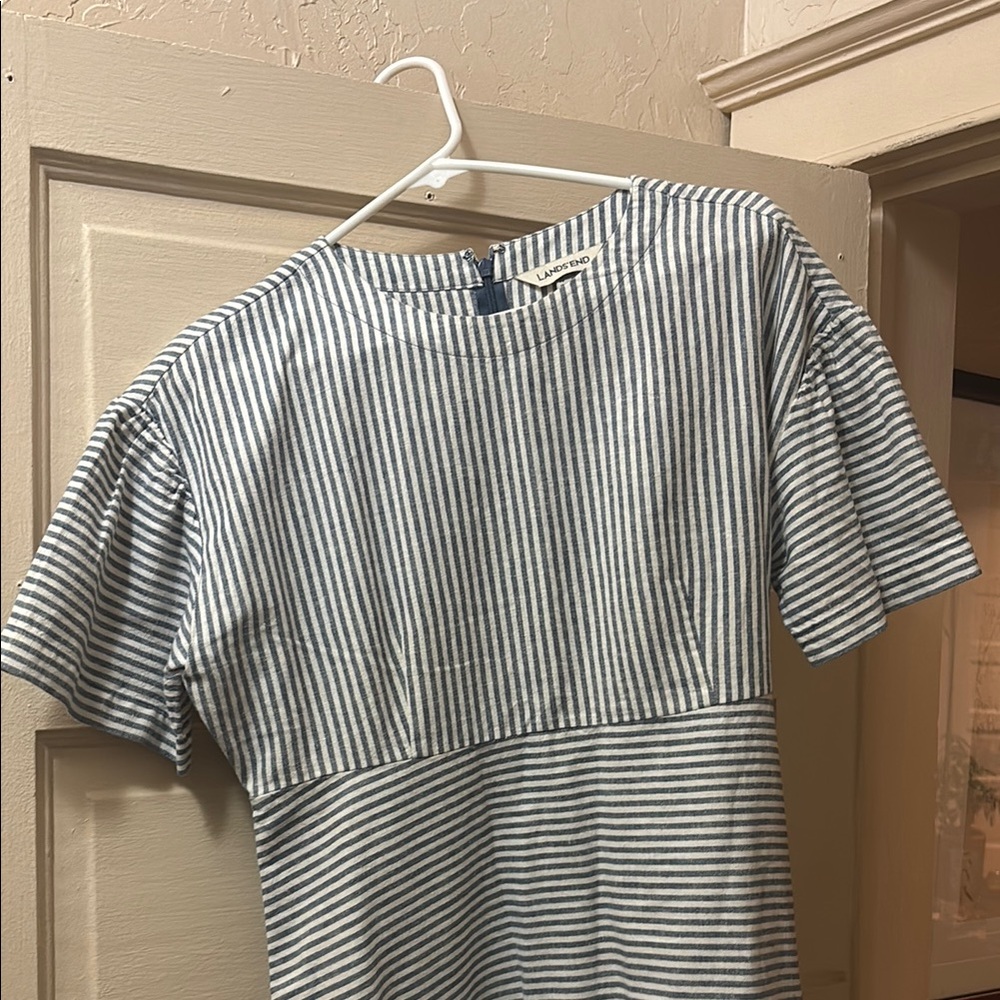 Striped Short Sleeve Dress